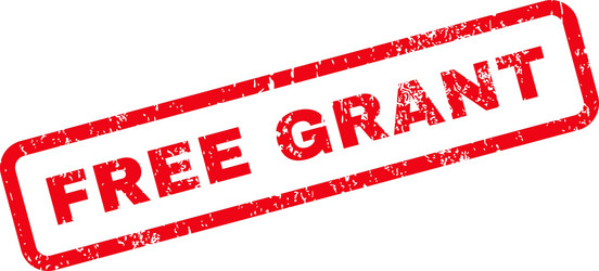 Free grant rubber stamp Royalty Free Vector Image