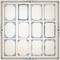 Decorative vintage frames and borders Royalty Free Vector