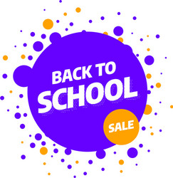 back to school sale template design vector