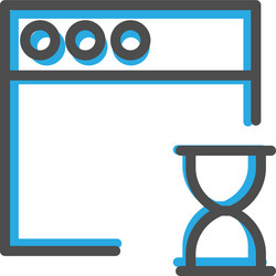 browser icon design interaction line vector image