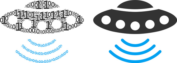 Alien invasion composition of binary digits vector