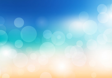 blurred summer background beach with sparkles vector image