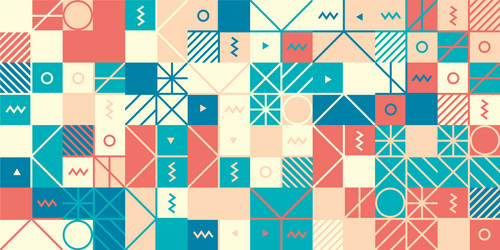 linear abstract pattern design vector image