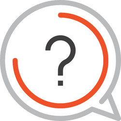 message bubble flat line web icon concept vector image