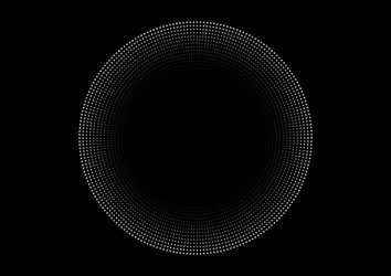 round dot pattern frame and background vector image