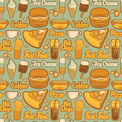 seamless pattern in retro style on the theme vector image
