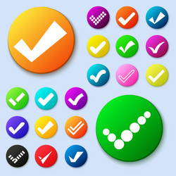 set of different simple circle shape internet vector image