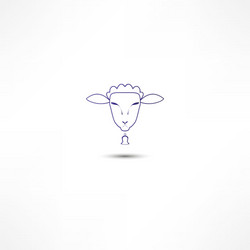 sheep icon vector