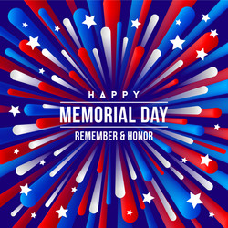 memorial day - greeting design Vector Image