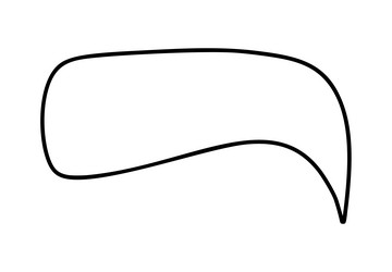 blank speech bubble ideal for creating dialogue vector image