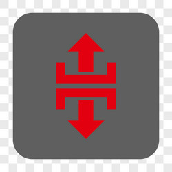 divide vertical direction rounded square button vector image