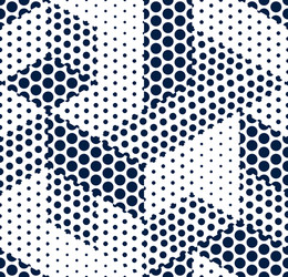 3d dotted cubes seamless pattern background dots vector image