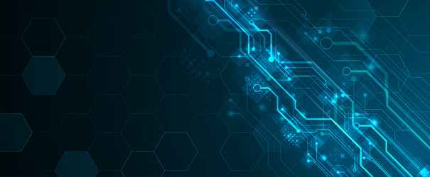 abstract circuit technology concept background vector image