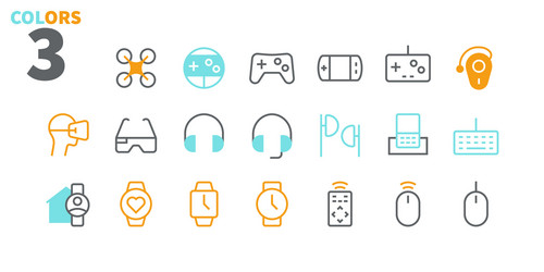 Devices ui pixel perfect well-crafted thin vector