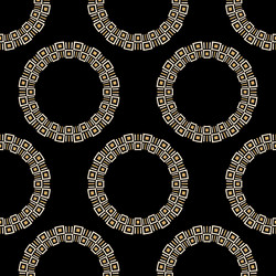 seamless pattern with round color geometric shapes vector image