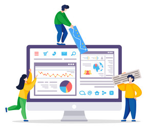 Website Analytics & Optimization vector image