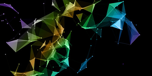 abstract background with a colourful network vector image