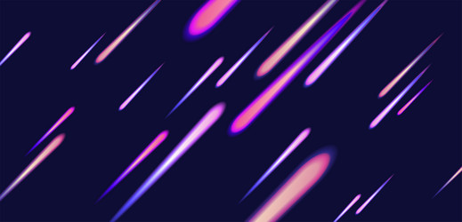 abstract background with lights from comets vector image