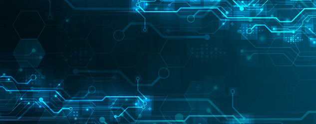 abstract circuit technology concept background vector image