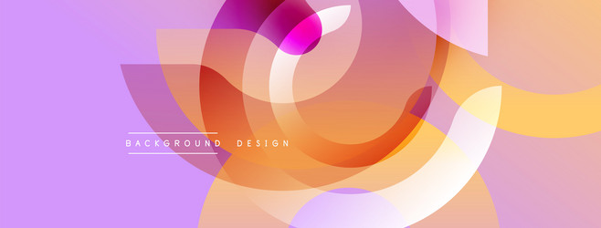 abstract design overlapping circles gradients vector image