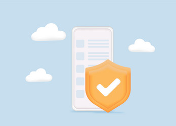 data security conceptmobile app vector image