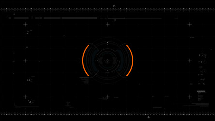 futuristic user interface design element video vector image