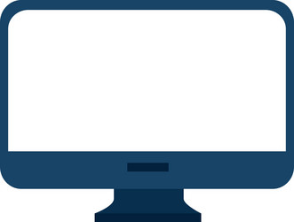 monitor desktop computer icon vector image