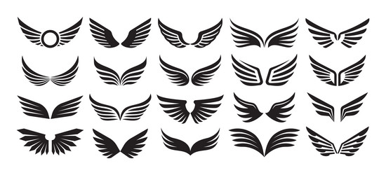 Simple Angel Wings Tattoos
