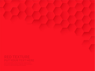 Red Hexagon Pattern - Abstract Texture vector image