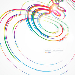 abstract background with colorful lines vector image