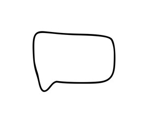 blank speech bubble ideal for creating dialogue vector image
