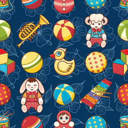 child toy seamless pattern design element vector image