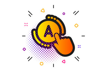 ab testing icon ui test button sign vector image