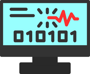 byte spark flat style icon design vector image
