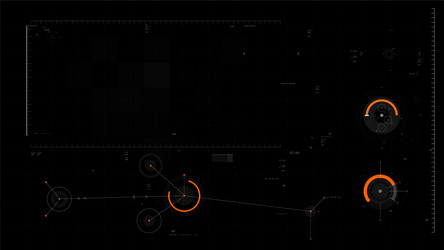 futuristic user interface design element video vector image