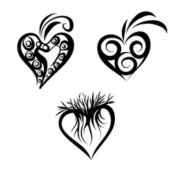 Heart elements vector