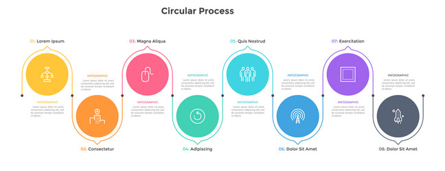 Modern infographic options template vector