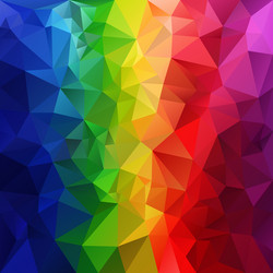 Rainbow Spectrum Triangular Pattern vector image