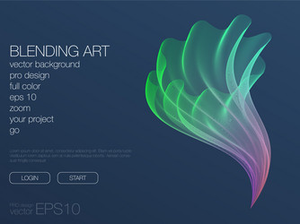 abstract blend background template for web site vector image