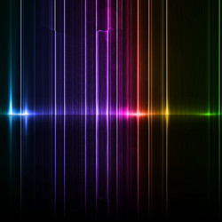 technology template neon abstract reflection lines vector image