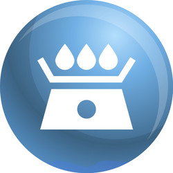 water scale icon simple style vector image