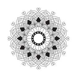 elegant background with a mandala design vector