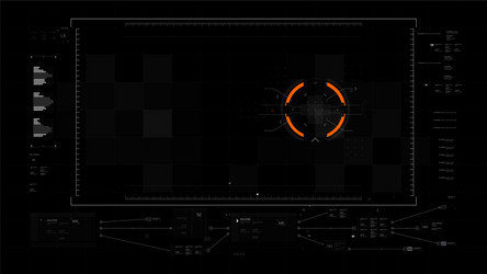 Futuristic UI Data Display vector image