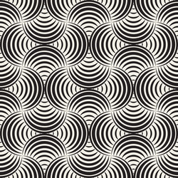 Rounded Line Pattern - Circular Lattice vector image