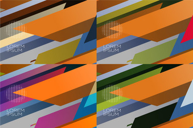 smooth abstract colorful backgrounds set - eps10 vector image
