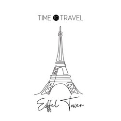 Eiffel Tower Line Drawing vector image