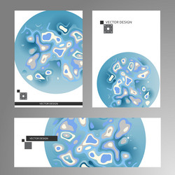 abstract dynamic gradient graphic elements vector image