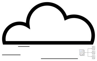 cloud networking concept connecting data storage vector image