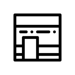 mechanic icon thin linear style design isolated vector image