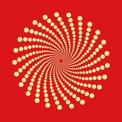 abstract dotted shape design element vector image